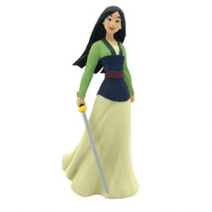 Figura Mulan Disney - Heroína de Disney con atuendo icónico