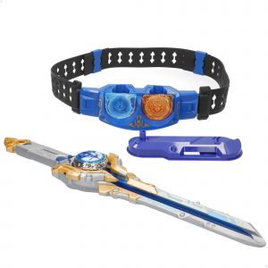 Peonza Infinity Nado Set con cinturón y espada de Xogos e Trastos