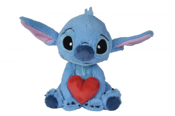 Peluche Stitch con corazón - 25 cm Disney Lilo & Stitch para San Valentín