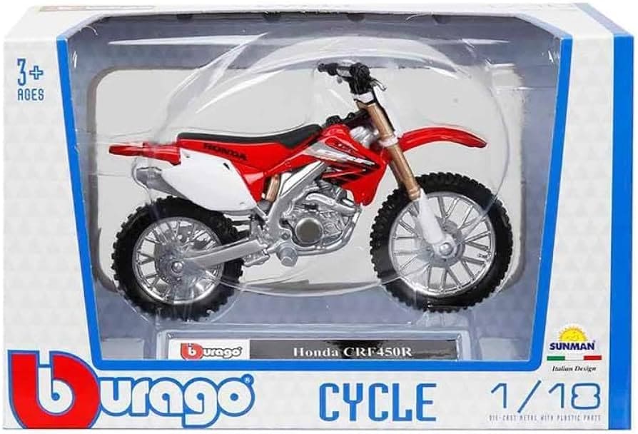 Honda CRF450R 1:18 – Moto en Miniatura Coleccionable