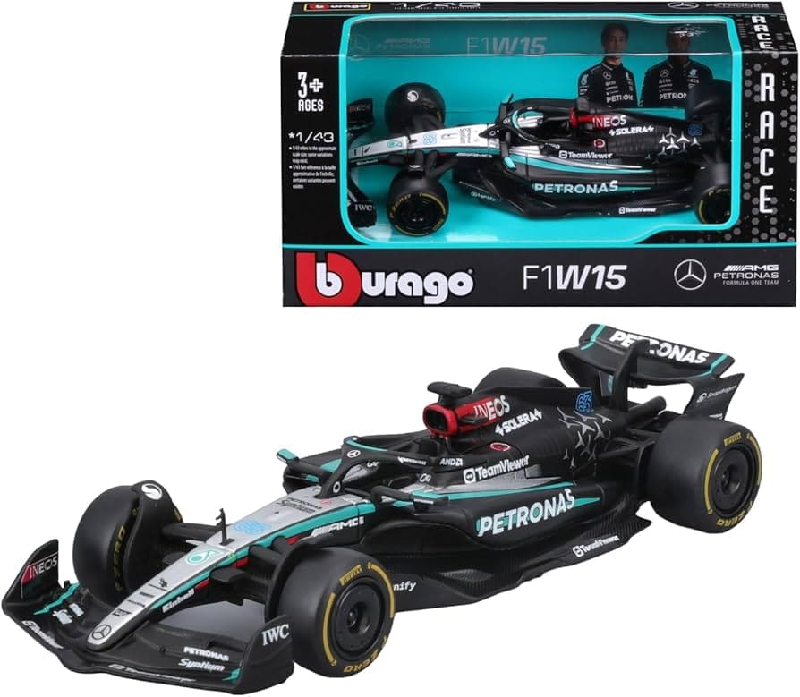 Bburago Mercedes-AMG Petronas F1 W15 (2024) 1:43