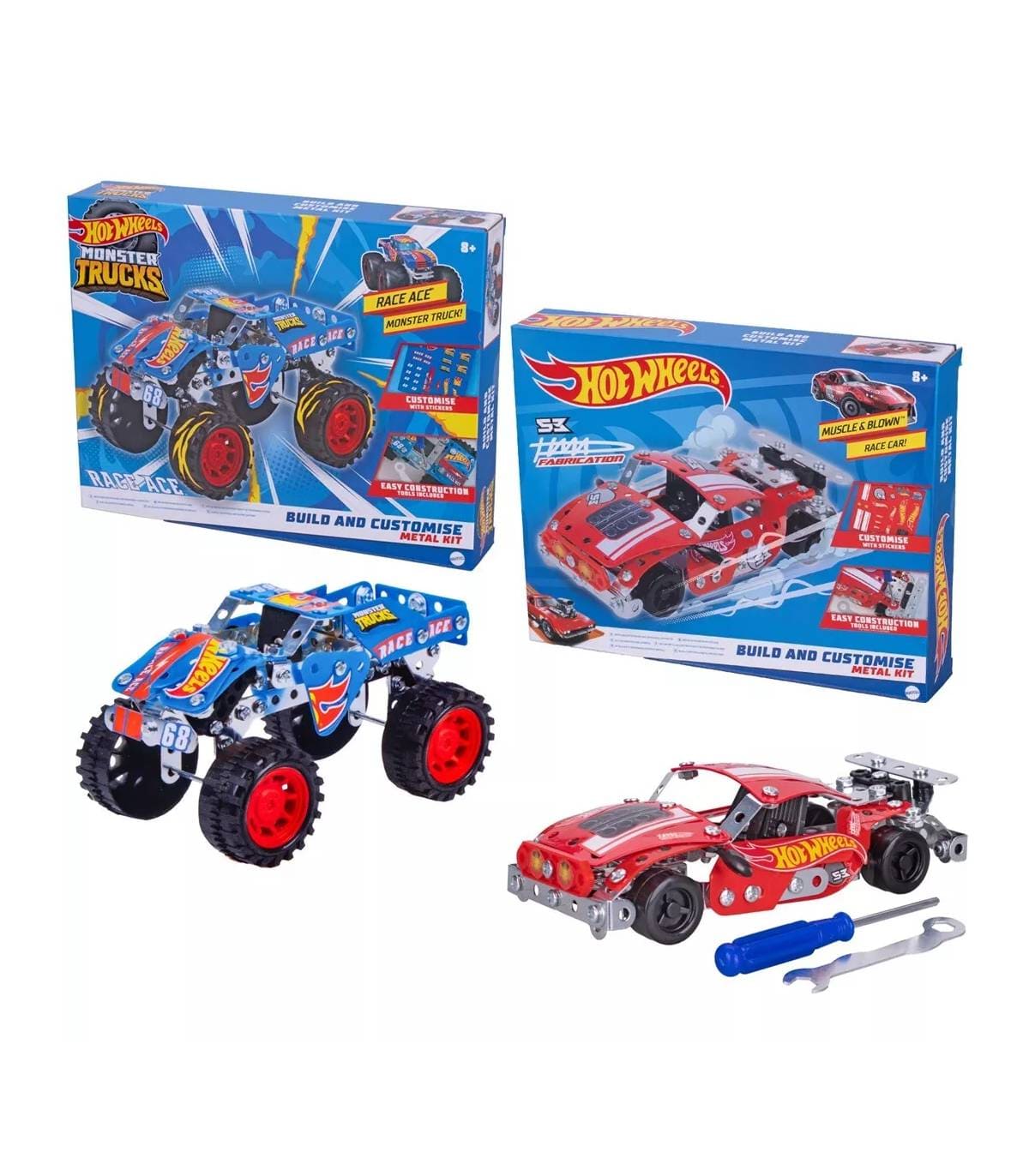 Hot Wheels Set de Montaje de Coches de Metal | Juguete Infantil