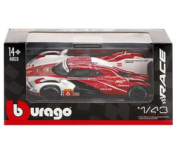 Bburago Porsche Penske 963 #6 Escala 1:43 | Coche Diecast Oficial Porsche