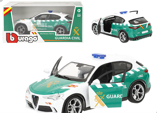 Alfa Romeo Stelvio Guardia Civil 1:24 Bburago